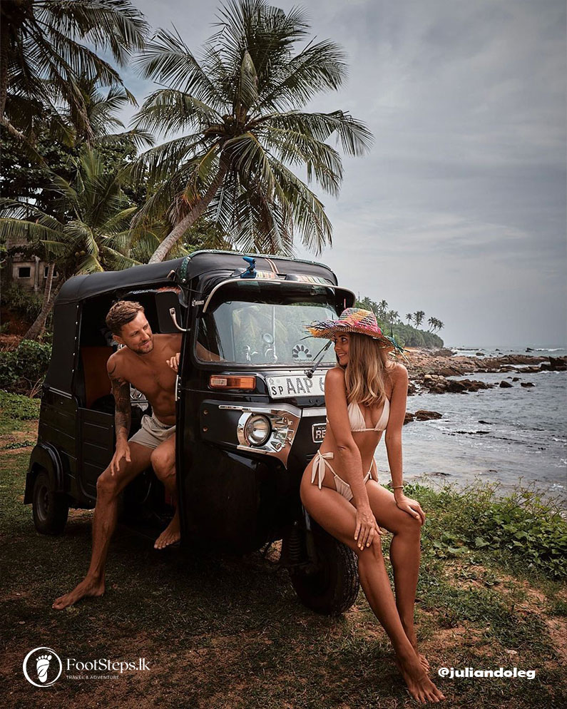 Renting a personal tuk-tuk in Sri Lanka is an indescribable feeling Galle Sri Lanka FootSteps Travel